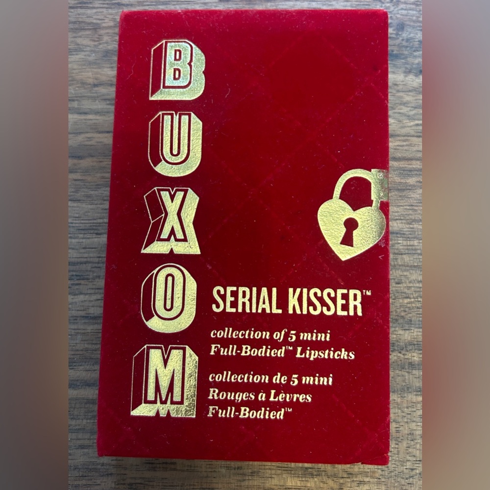 BUXOM Serial Kisser 5 Piece Mini Full-Bodied Lipsticks Menace Mistress New